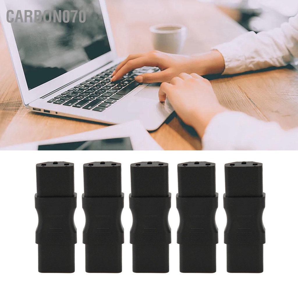 Carbon070 5 Chiếc IEC320 C13 Để Bộ Chuyển Đổi Nguồn Điện 2500W Kết Nối Cho Laptop Lưu Ổ Cắm PDU Khung Xe