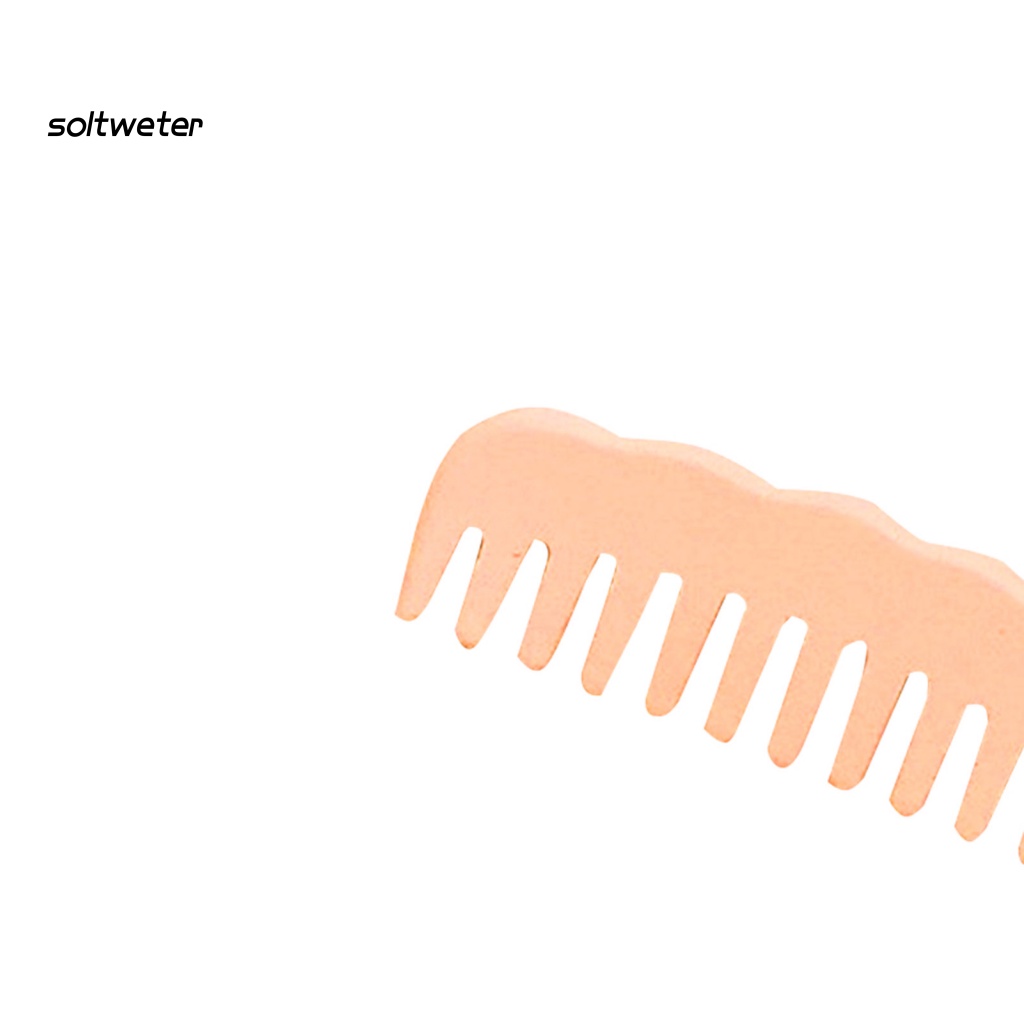 Kẹp Tóc Màu Trơn Chống Trượt Thiết Kế Hình Lược Hoạt Hình Dễ Thương