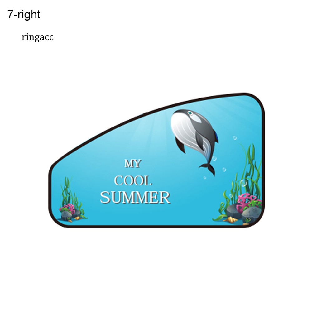 Tấm Che Nắng Từ Tính Họa Tiết Hoạt Hình Dễ Thương Gắn Cửa Sổ Xe Hơi