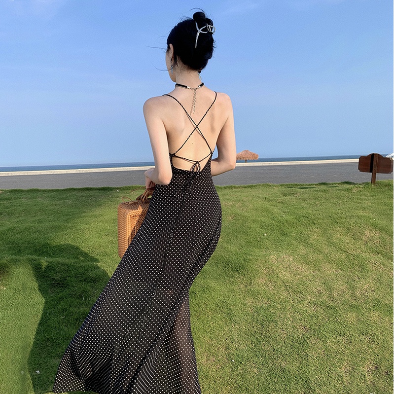 Đầm Chiffon Hai Dây Thời Trang Mùa Hè