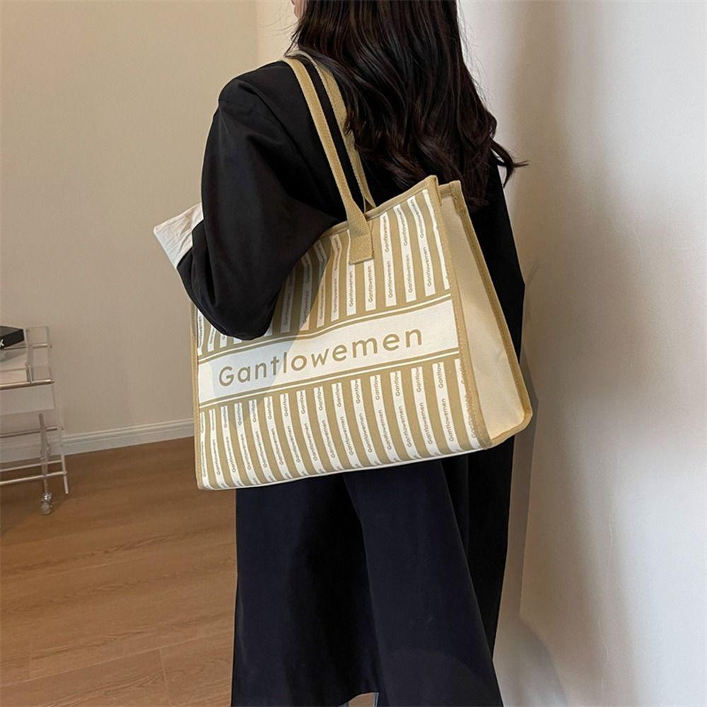 BLISS Túi Xách Tay Bằng Vải Canvas Thiết Kế Giản Dị Dành Cho Nữ