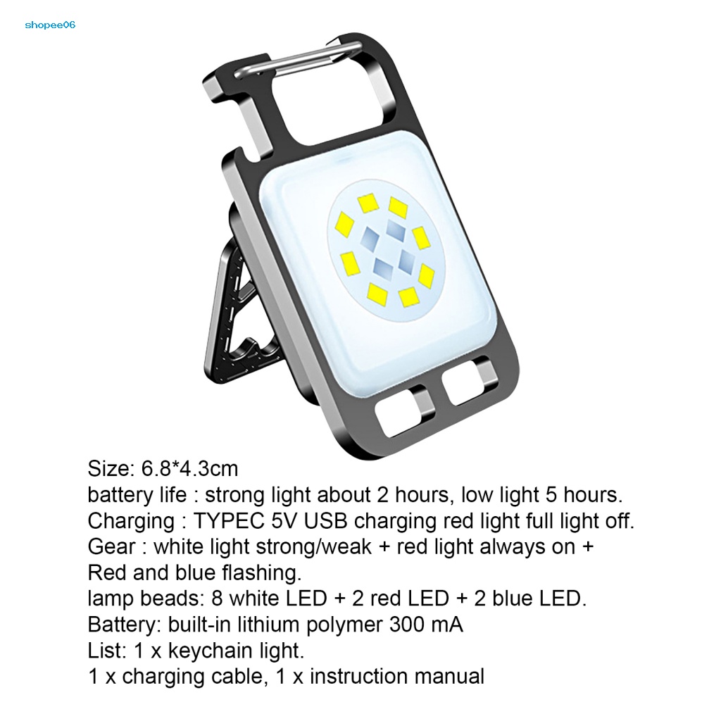 Đèn Pin LED Mini Hít Nam Châm Độ Sáng Cao Có Thể Sạc Lại Dùng Khi Đi Cắm Trại