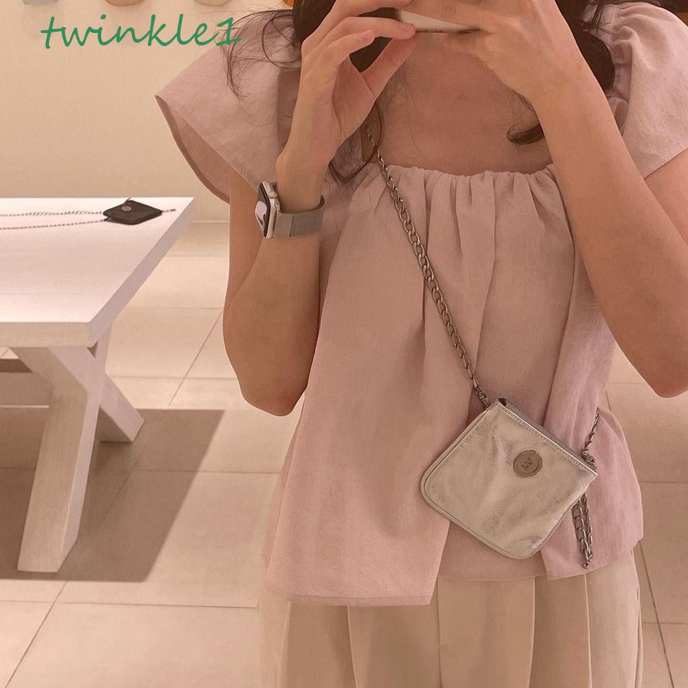 TWINKLE Túi Da PU Đeo Chéo Thời Trang Cho Nữ