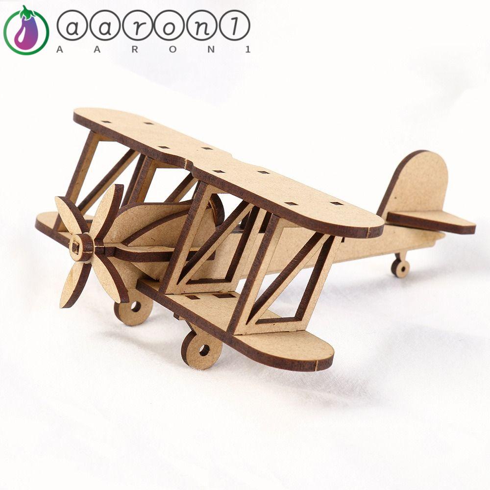 AARON1 Mô Hình Lắp Ráp Máy Bay Ba Chiều Bằng Gỗ Thời Trang