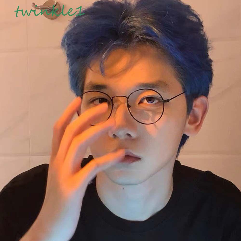 TWINKLE Kính Chống Bức Xạ Tròng Tròn Gọng Kim Loại Thời Trang Cho Nữ