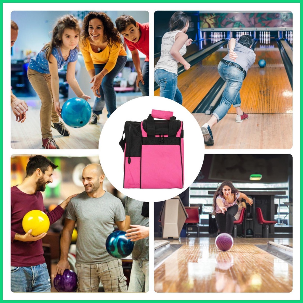 Túi Đựng Bowling Kèm Giá Đỡ 10-Pin Chống Trượt Chống Thấm Nước Tiện Dụng