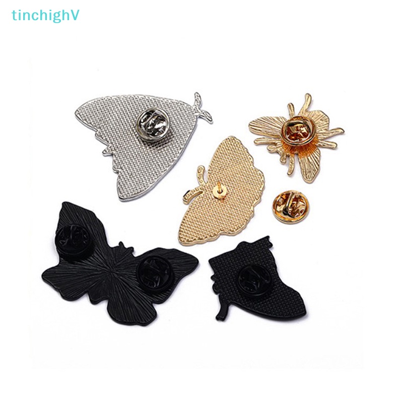[TinchighV] Ghim Cài Áo Hình Bướm / Ong / Hoa Lily Tùy Chỉnh Thung Lũng Màu Đen Quà Tặng Cho Bạn Bè [Mới]