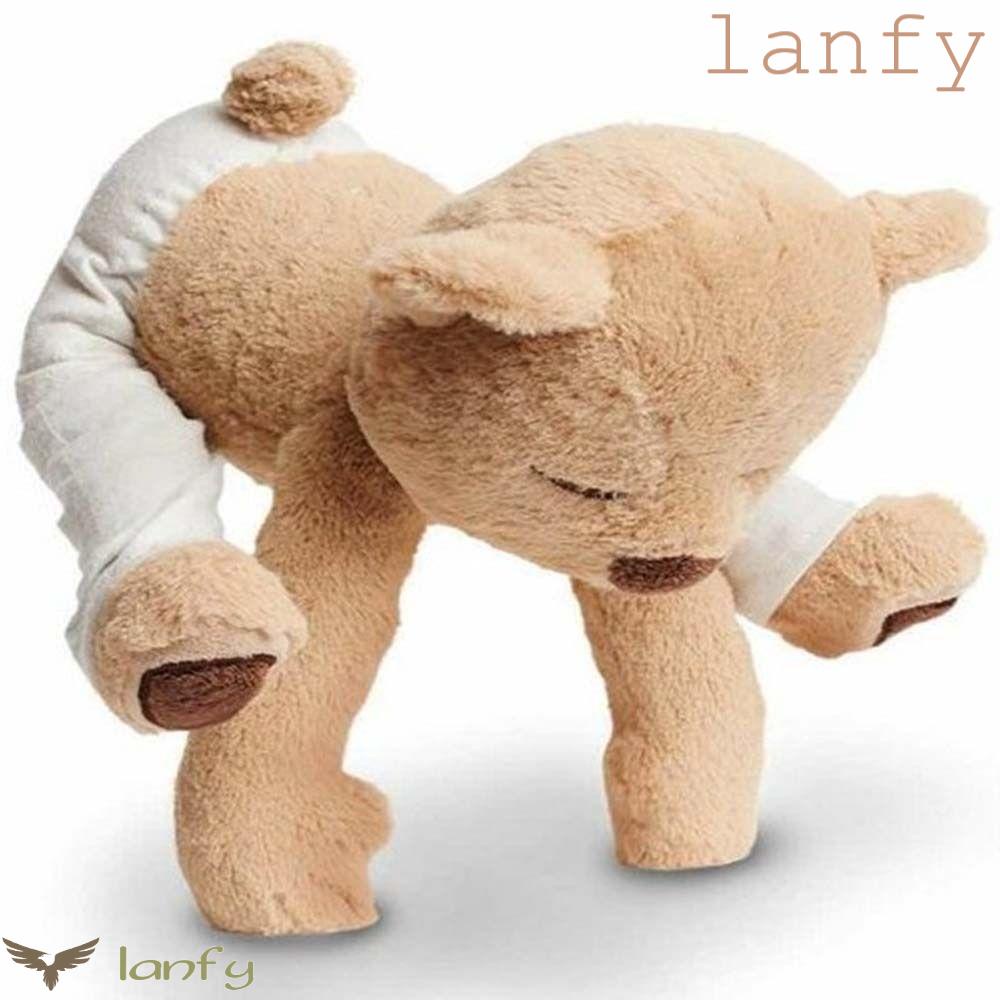 LANFY Gấu Nhồi Bông Mềm Mại Dễ Thương Dùng Làm Quà Tặng Cho Bé