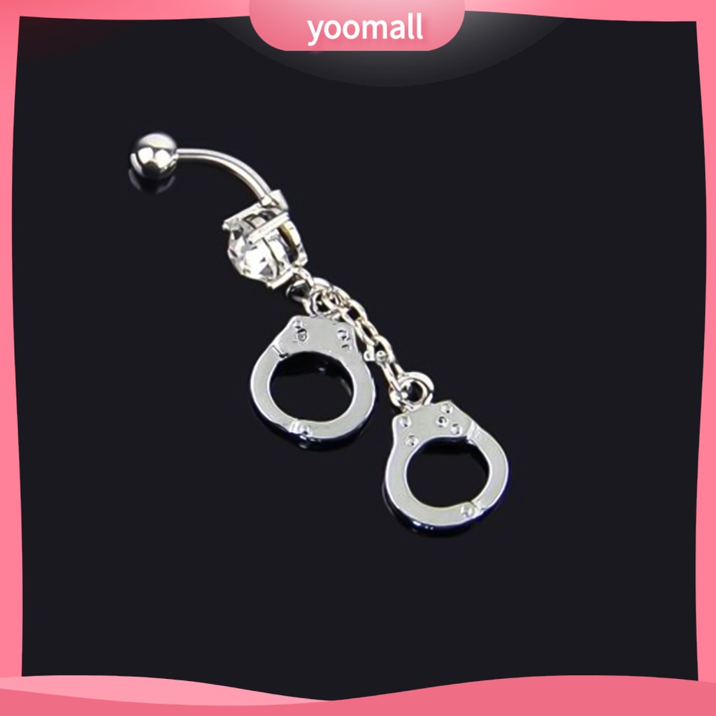 Khuyên Rốn Hình Còng Tay Đính Đá Cá Tính Cho Nữ