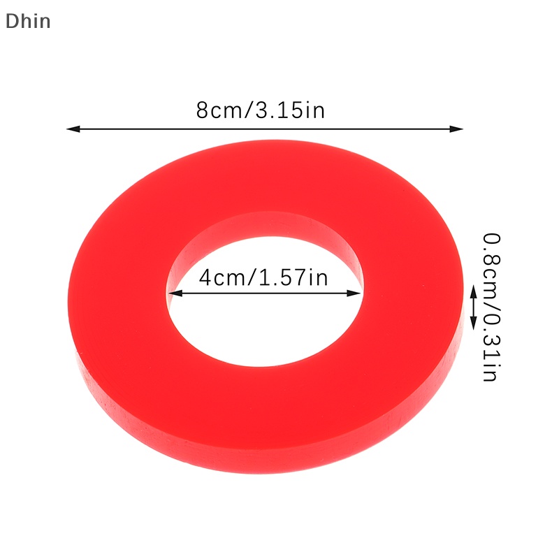[Dhin] Universal Suspension Shock-Absorbing Rubber Ring Bushing Bearing Washer For Front Strut Top Mount Tower Gap Fix Noise Over Bumps COD