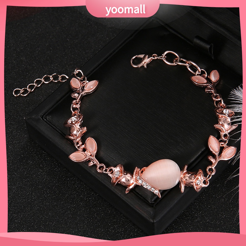 Vòng Tay Đính Đá Opal Nhân Tạo Thời Trang Dành Cho Nữ