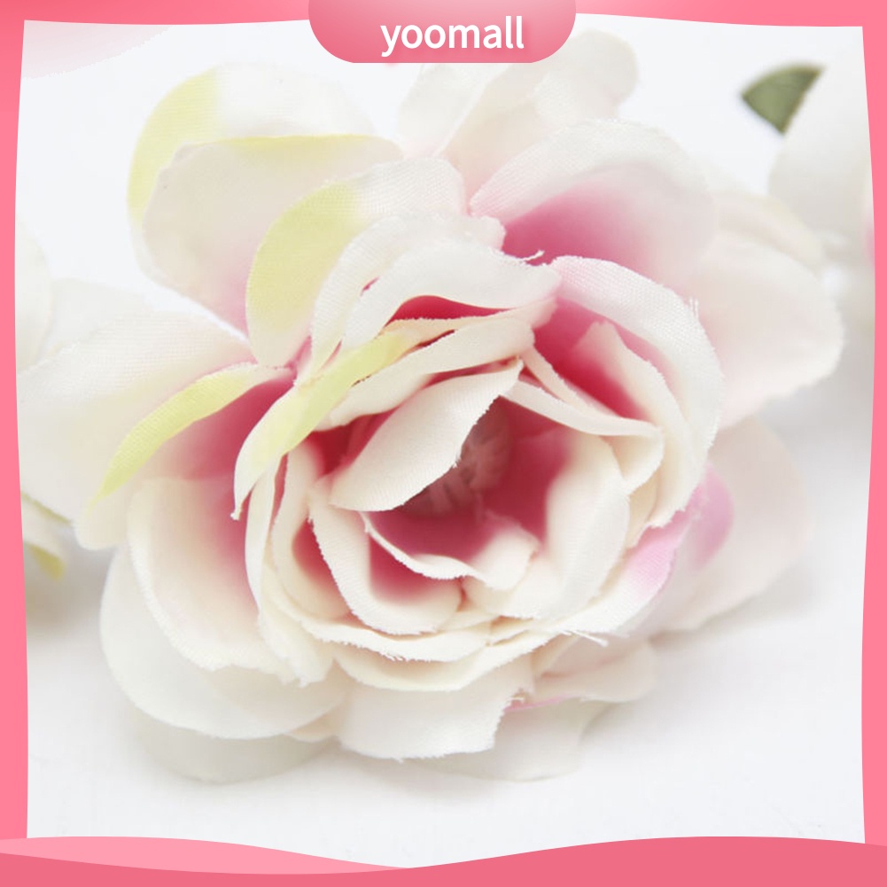 Vòng Hoa Hồng Đội Đầu Phong Cách Bohemia Cho Cô Dâu