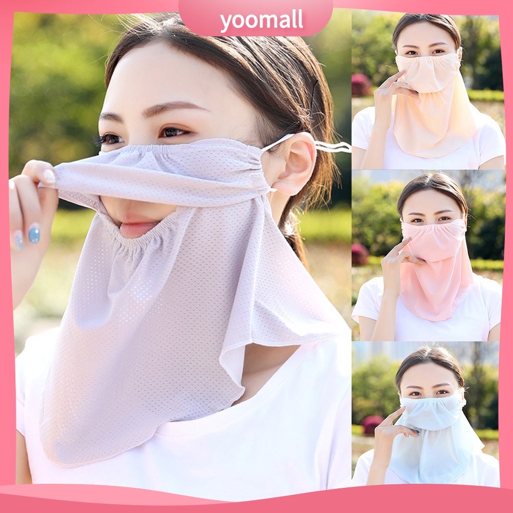 Khẩu Trang Che Phủ Cổ Chống Tia UV Thoáng Khí Dành Cho Nữ