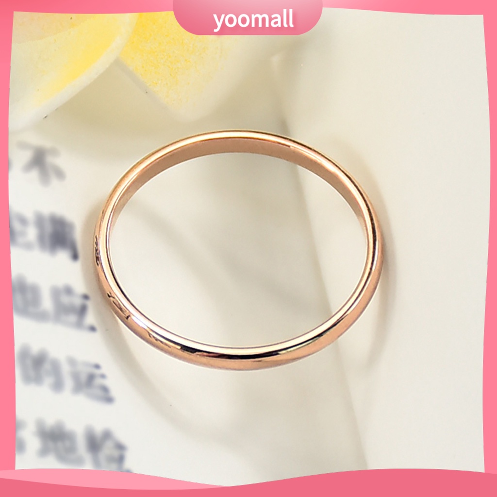 Nhẫn Cặp Bằng Thép Titan Tinh Tế Đa Năng