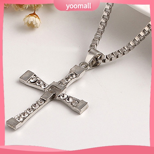 Vòng cổ Mặt Thánh Giá Đính Đá Thời Trang Dành Cho Nam
