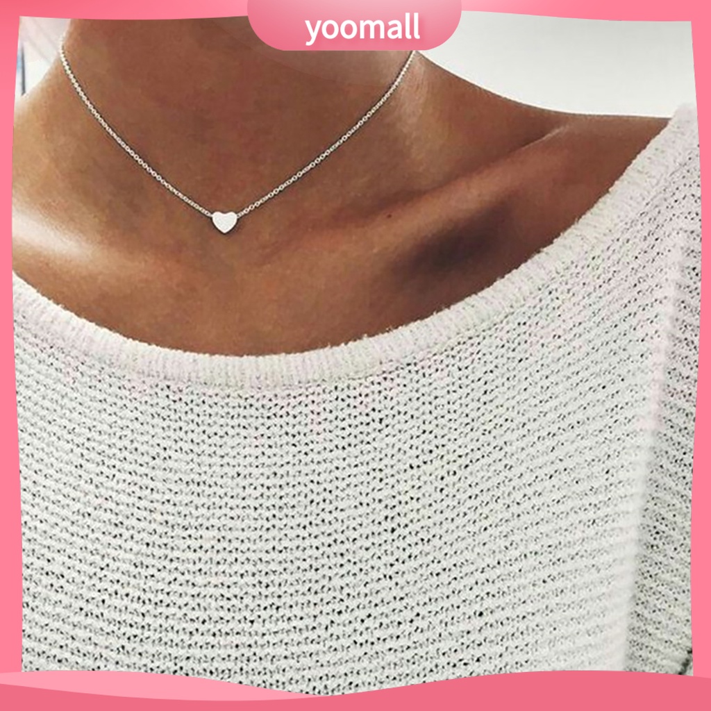 Vòng cổ Mặt Trái Tim Thời Trang Cho Nữ