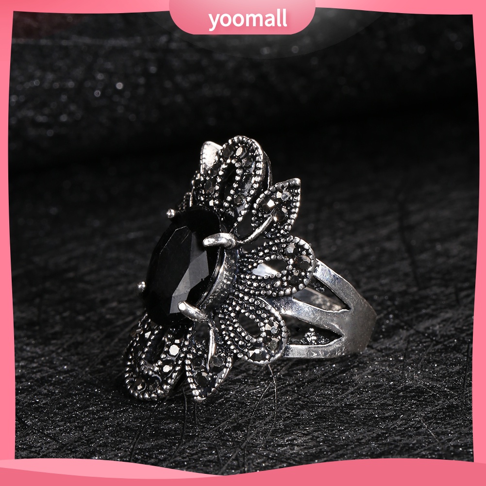 Nhẫn Hợp Kim Mặt Hoa Phong Cách Vintage Thời Trang Dành Cho Nữ