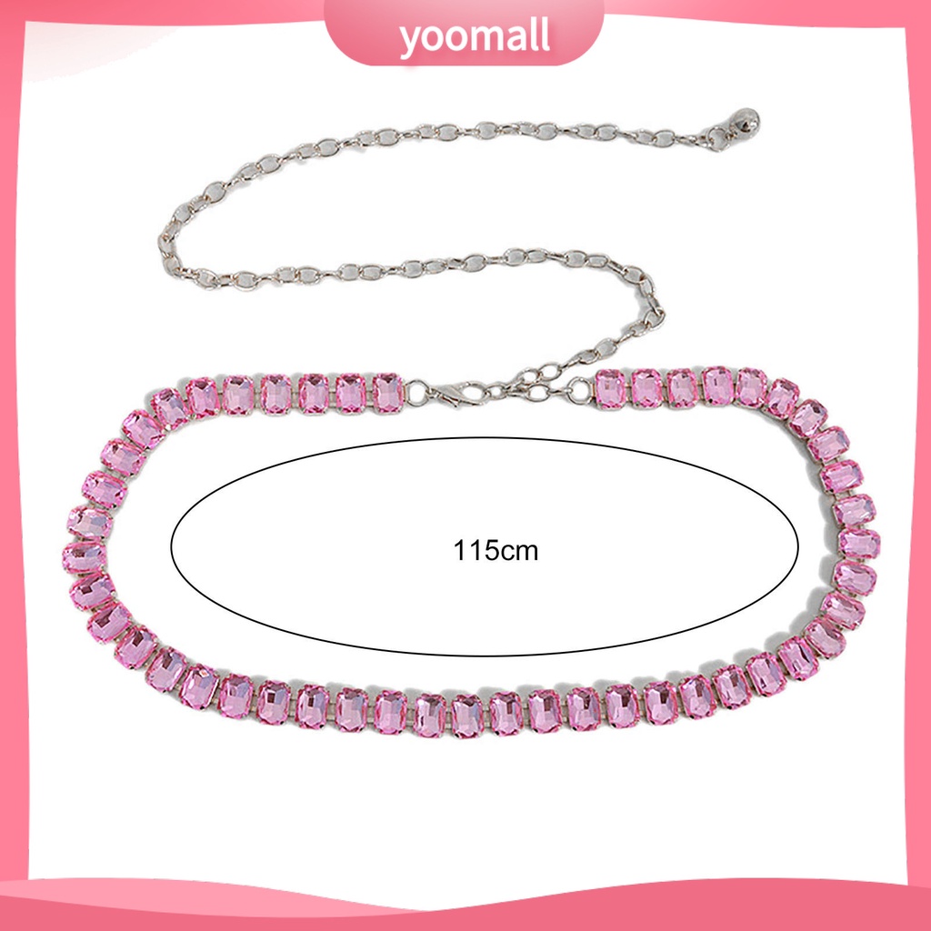 [YM] Dây Xích Thắt Lưng Mạ Vàng Bóng Thanh Lịch Gợi Cảm Sang Trọng Màu Sắc Tinh Khiết Lấp Lánh Phụ Kiện Mặc Hàng Ngày Cho