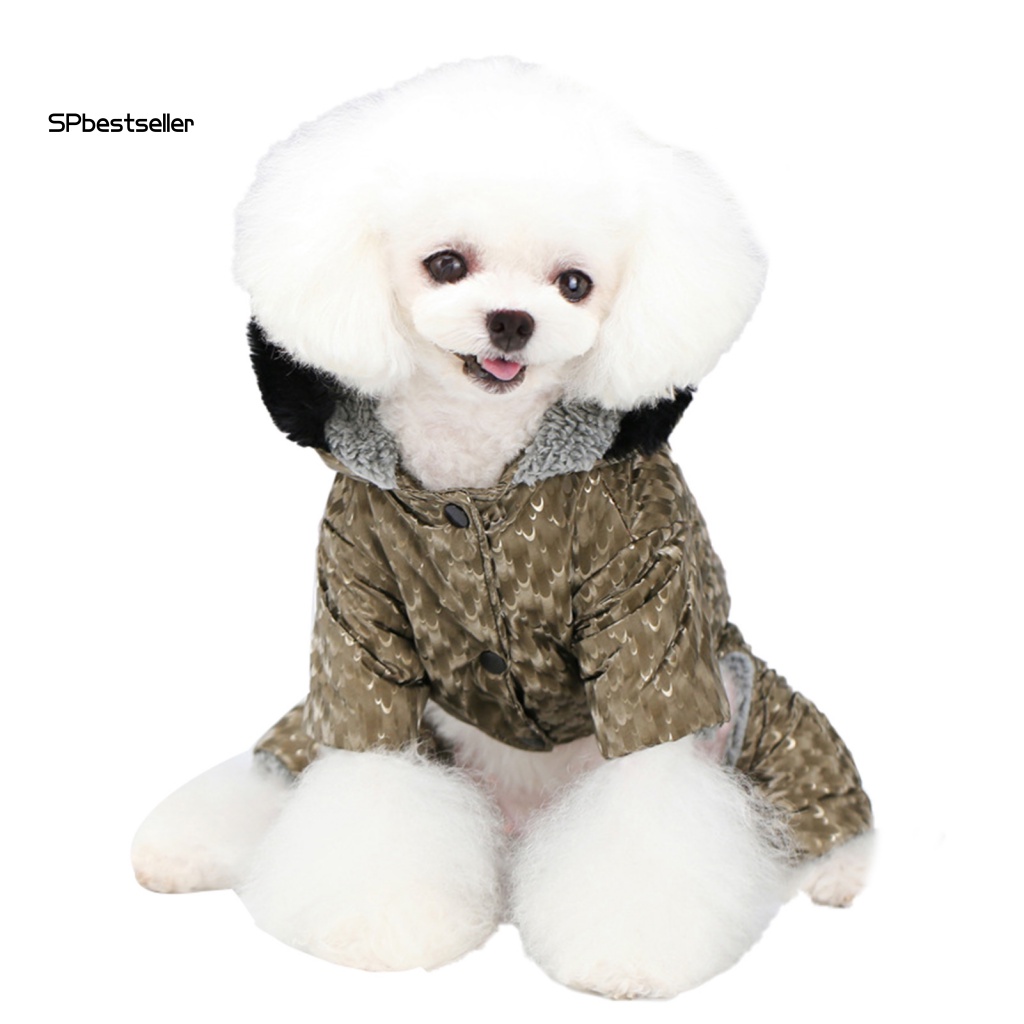 Áo Liền Quần Màu Trơn Mềm Mại Thời Trang Mùa Đông Cho Thú Cưng Màu Sắc