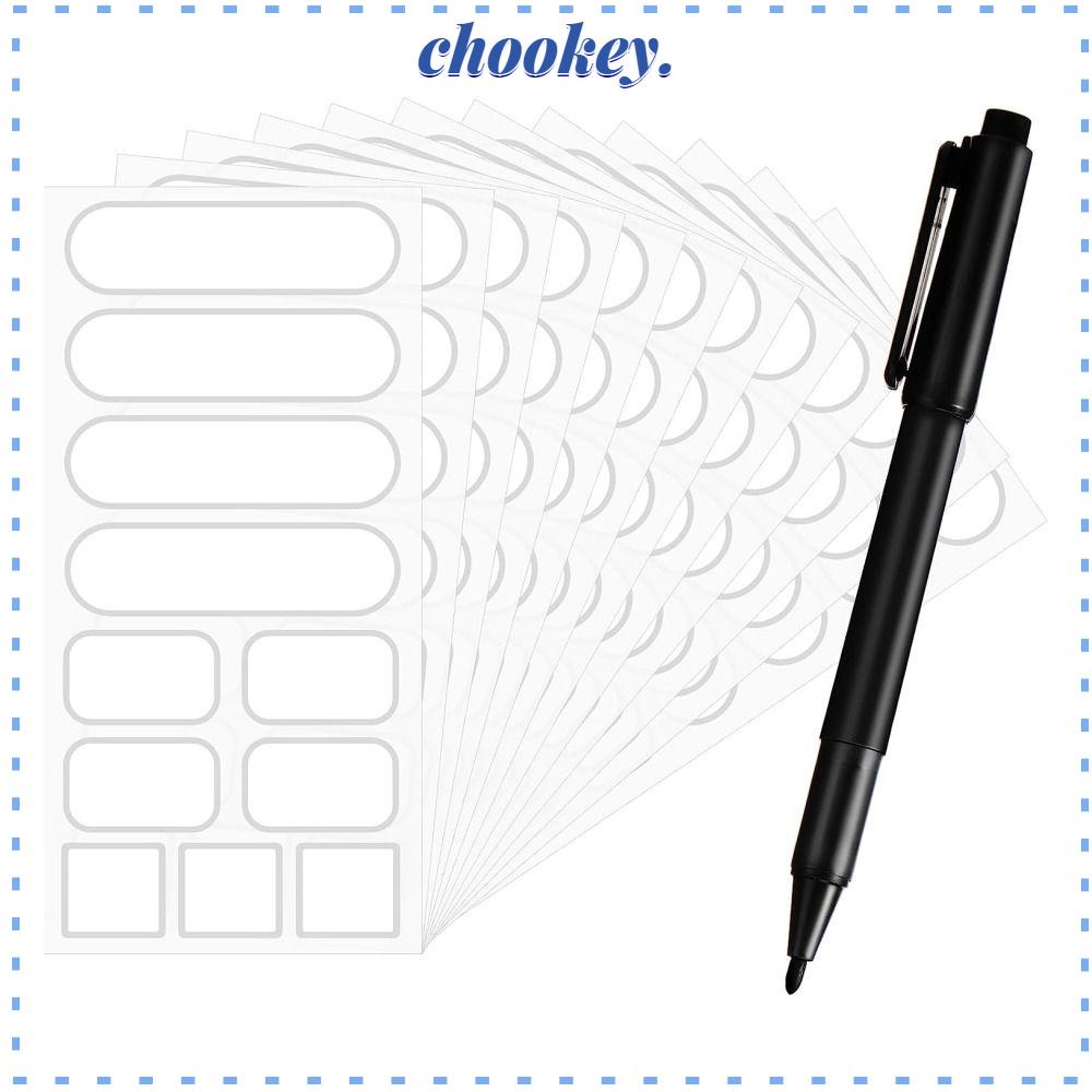 CHOOKEY Nhãn Dán Đánh Dấu Thực Phẩm Màu Trắng Cỡ Nhỏ Tháo Rời Được Dành Cho Nhà Bếp