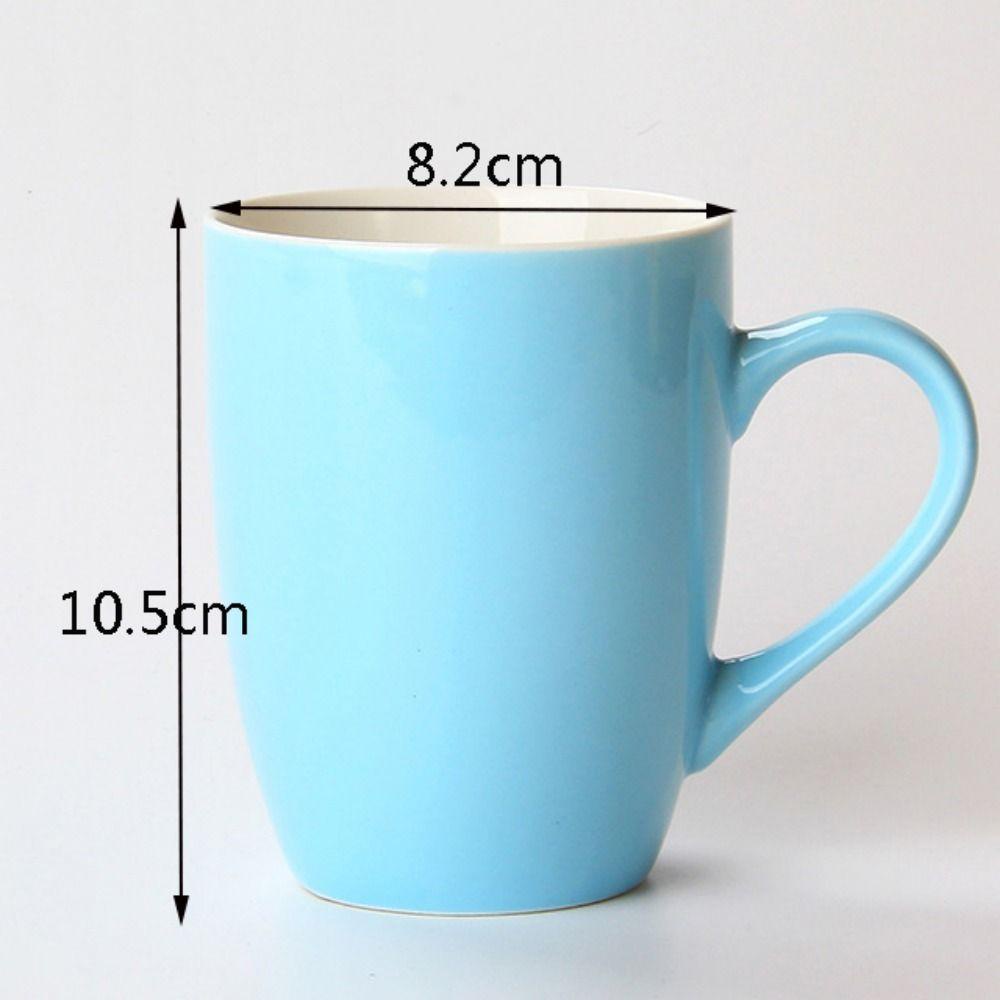 Cốc Sứ Cao Cấp 330ml Có Tay Cầm Hình Trống 330ml