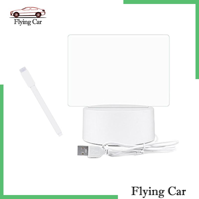 Bảng Viết Có Đèn LED Và Giá Đỡ Ghi Chú Bằng Acrylic Trong Suốt Tiện Dụng Cho Trường Học / Quán Bar