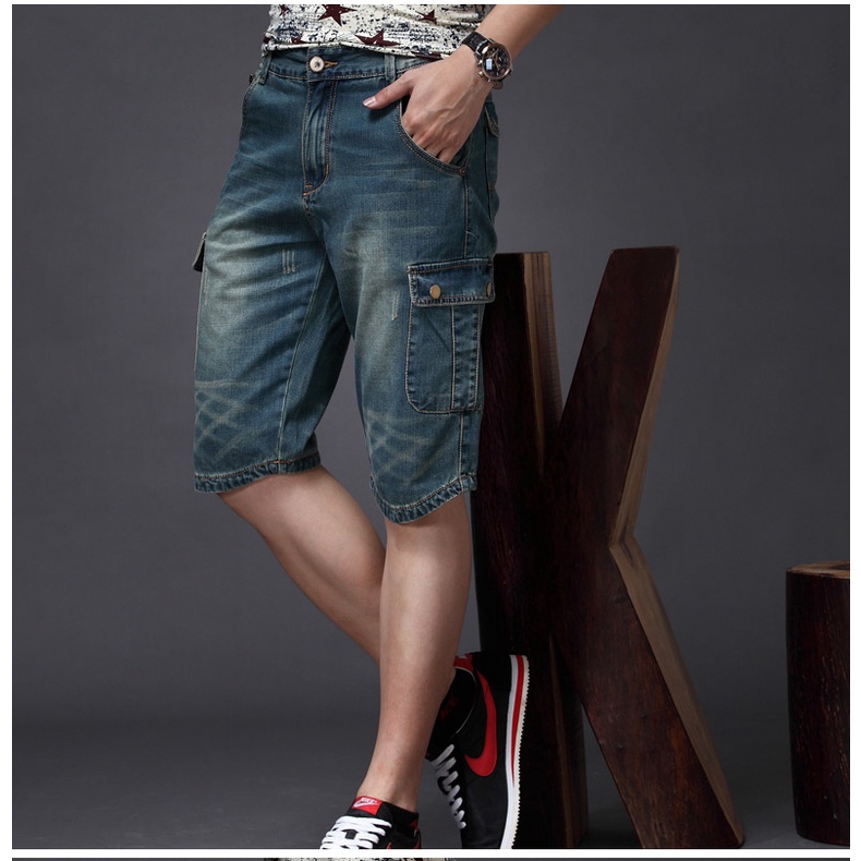 Quần Lửng Denim Thời Trang Mùa Hè Dành Cho Nam