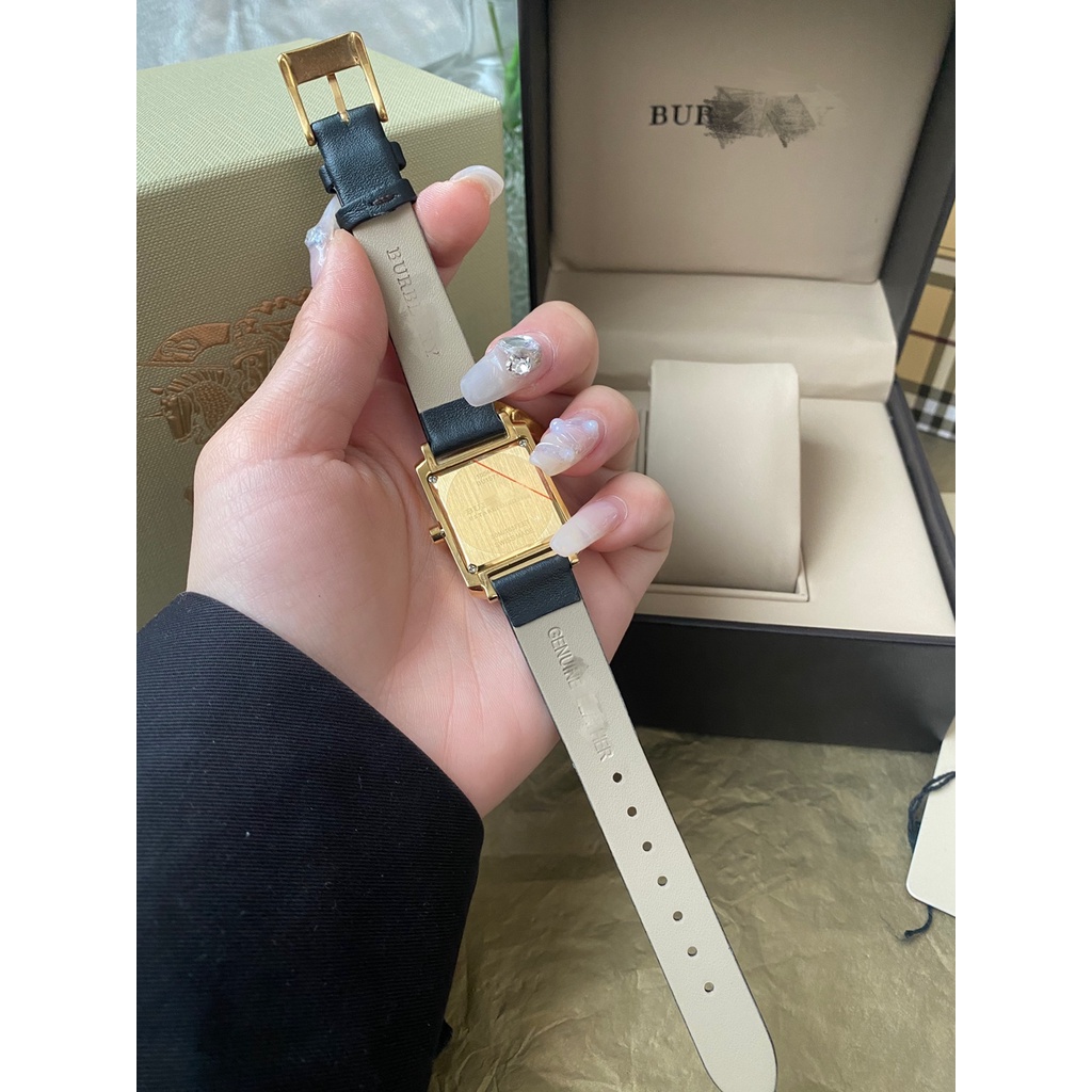 Đồng Hồ Đeo Tay Chống Thấm Nước Mặt Vuông Dây Da Phong Cách Retro Thời Trang Cho Nữ