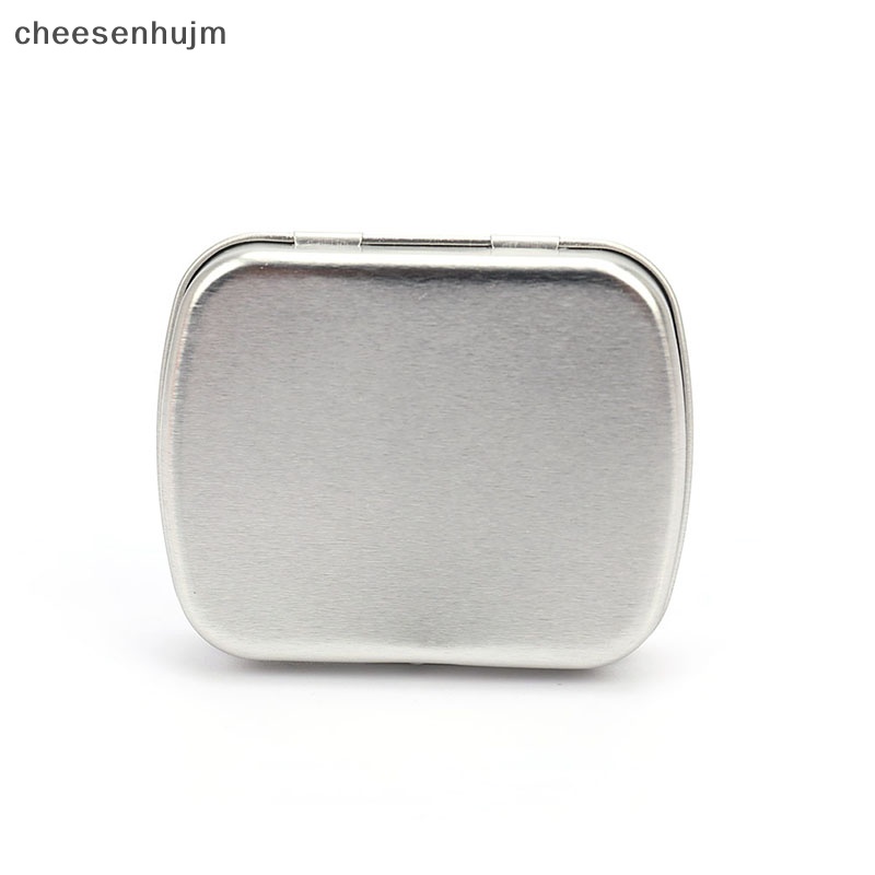 Hộp Đựng Đồ Sinh Tồn Bằng Kim Loại Nắp Lật Màu Đen / Bạc Kích Thước Nhỏ Tiện Dụng