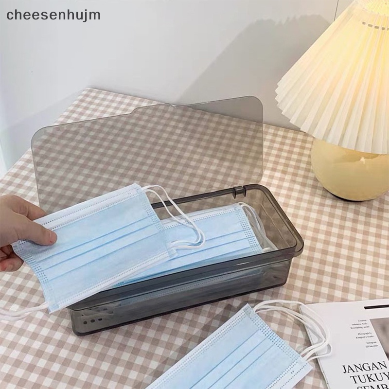 Hộp Đựng Khẩu Trang Trong Suốt Chống Bụi Tiện Dụng