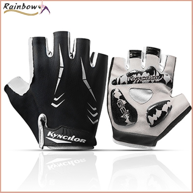 Găng Tay Thể Thao Nửa Ngón Chống Trượt Chống Mồ Hôi Thoáng Khí Dành Cho Nam Nữ