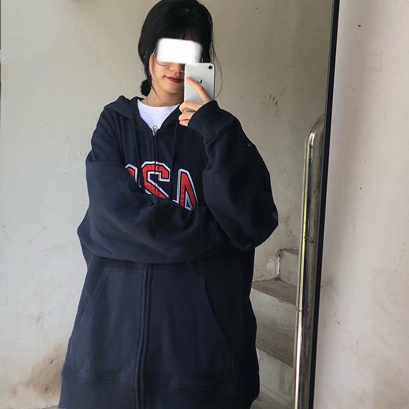 Áo Khoác Có Nón Dáng Rộng Thiết Kế Mỏng Kiểu Dáng Đơn Giản Thời Trang Mùa Xuân Thu Theo Phong Cách