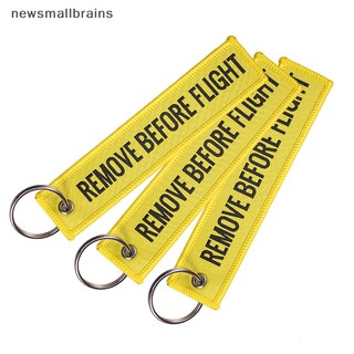 Móc Khóa Thêu Chữ Remove Before Flight 13 * 3CM