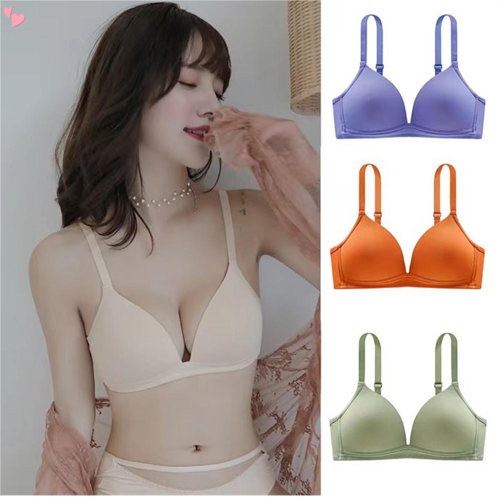 Áo Lót Nâng Ngực Không Gọng Không Đường May Tùy Chỉnh 5 Màu Thời Trang Quyến Rũ Cho Nữ