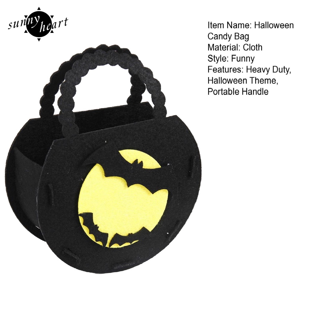 Sunnyheart Túi Đựng Kẹo Halloween rất chuyển động không chỉ có thể được sử dụng như một cái túi kẹo Halloween mà còn có thể được sử dụng như một túi điều trị Halloween...