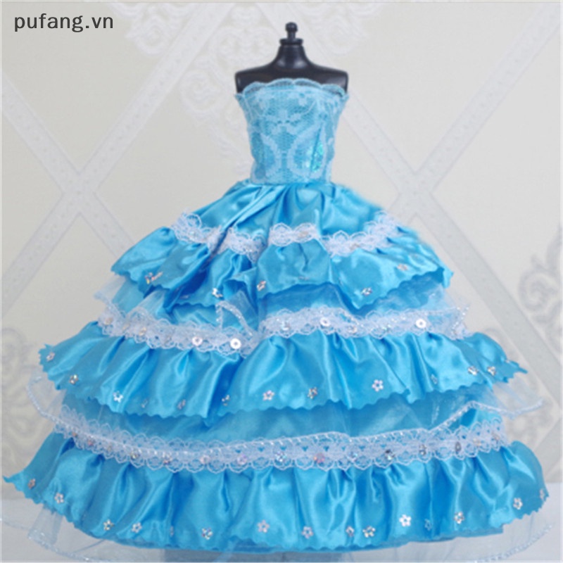 Váy Cưới Cho Búp Bê Công Chúa pufang