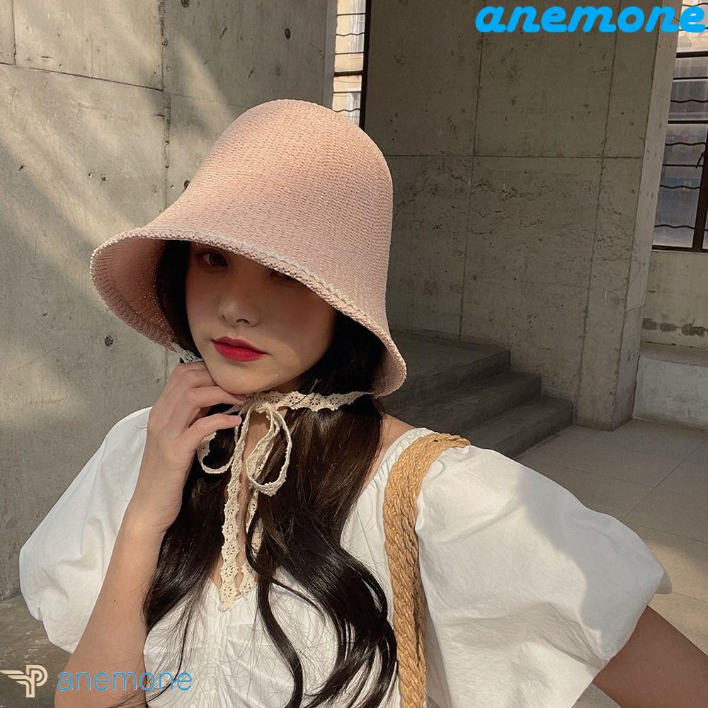 Mũ Tai Bèo Đan Len Chống Nắng Thời Trang Cho Nữ