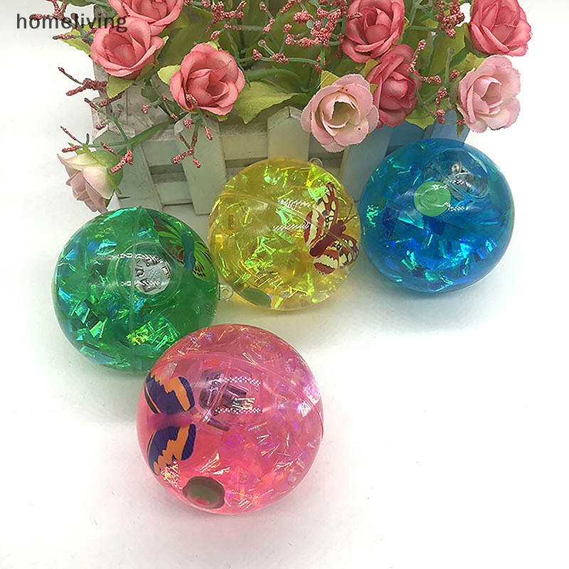 1 Quả Bóng Nảy Đàn Hồi Có Đèn LED Phát Sáng Nhiều Màu Sắc Vui Nhộn Dành Cho Trẻ Em