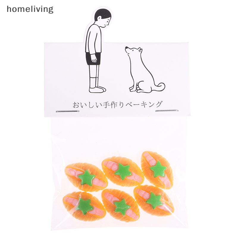 Set 6 Mô Hình Bánh Mì Tỉ Lệ 1: 12 Dùng Để Trang Trí Nhà Búp Bê