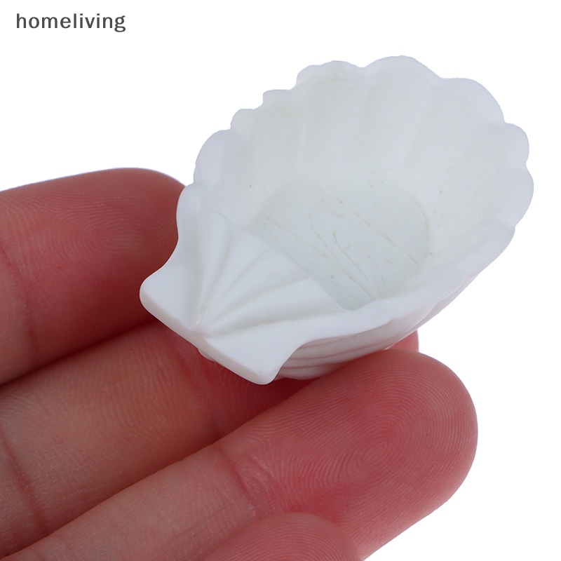 Bộ 2 Tượng Vỏ Sò Mini Bằng Nhựa Resin Trang Trí Tiểu Cảnh / Nhà Búp Bê