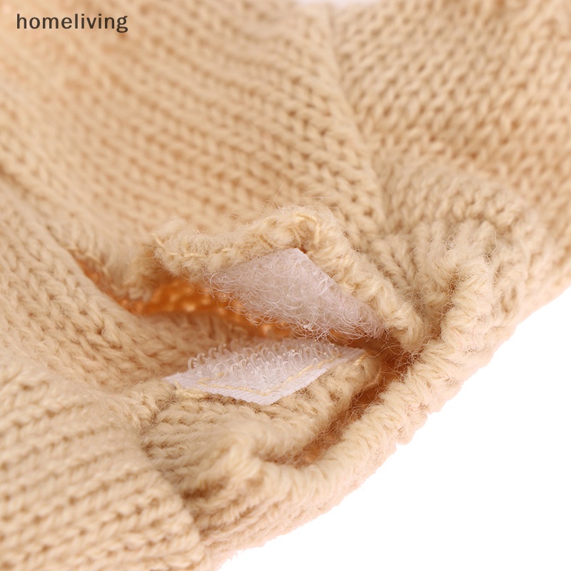 Set Đồ 4 Món Gồm Áo Sweater + Quần + Giày + Mũ Dệt Kim Cho Búp Bê 30cm