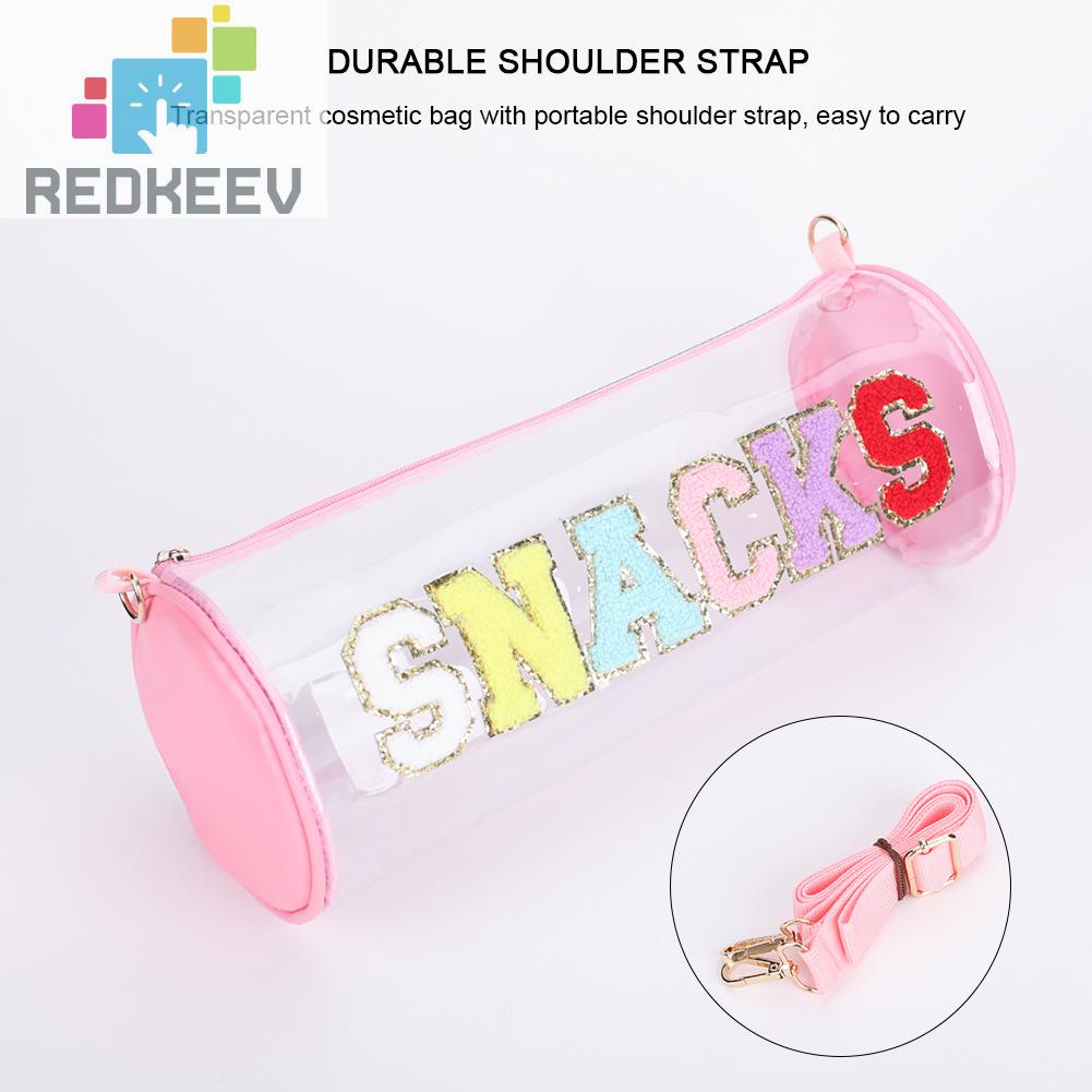 Túi Đựng Đồ Trang Điểm Đính Kim Sa Lấp Lánh Trong Suốt Phong Cách Đại Học Cho Nữ