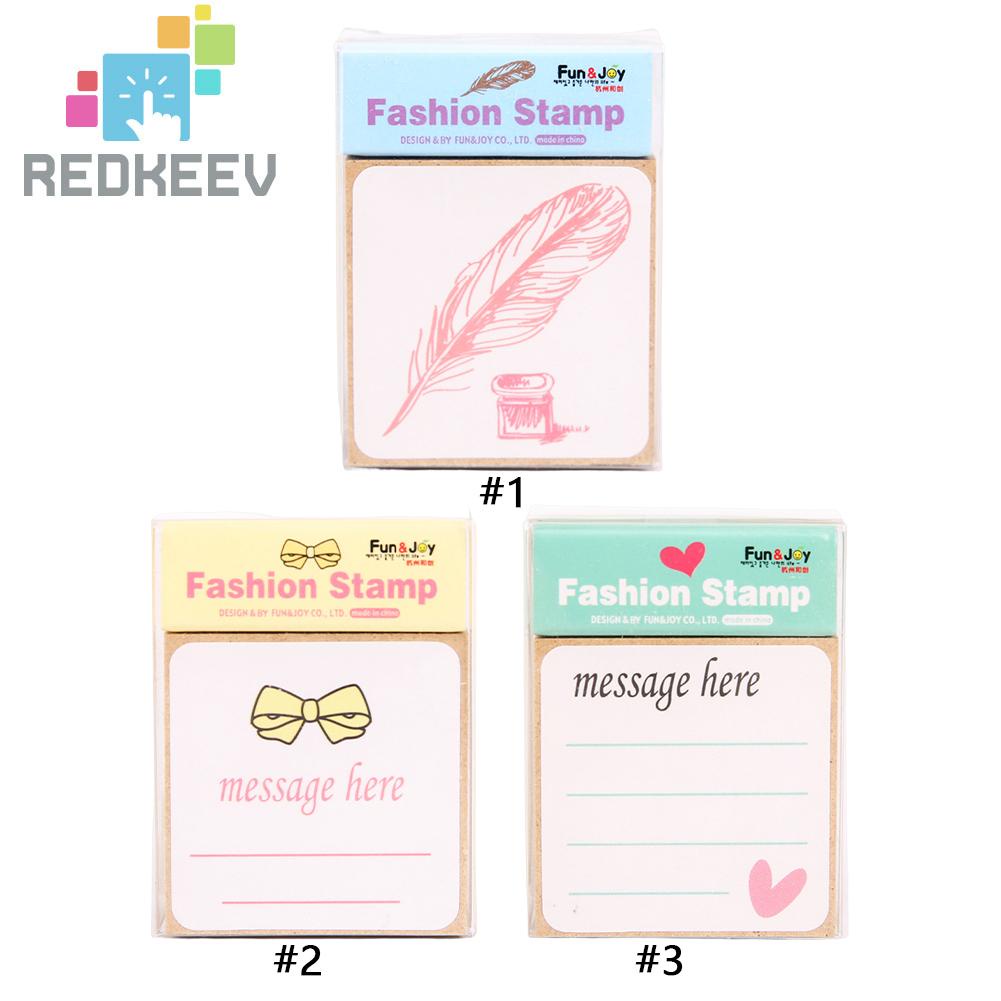 Con Dấu Gỗ Cao Su Thời Trang An Toàn Trang Trí Sổ Tay DIY