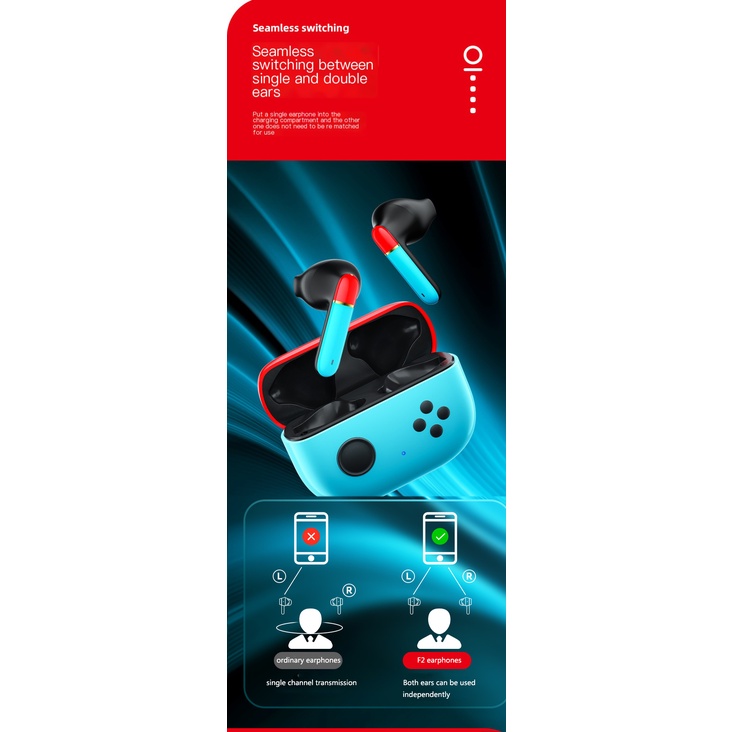 Tai Nghe Bluetooth Không Dây TWS Kèm Mic Thiết Kế Hoạt Hình Dễ Thương Cho Android IOS Xiaomi