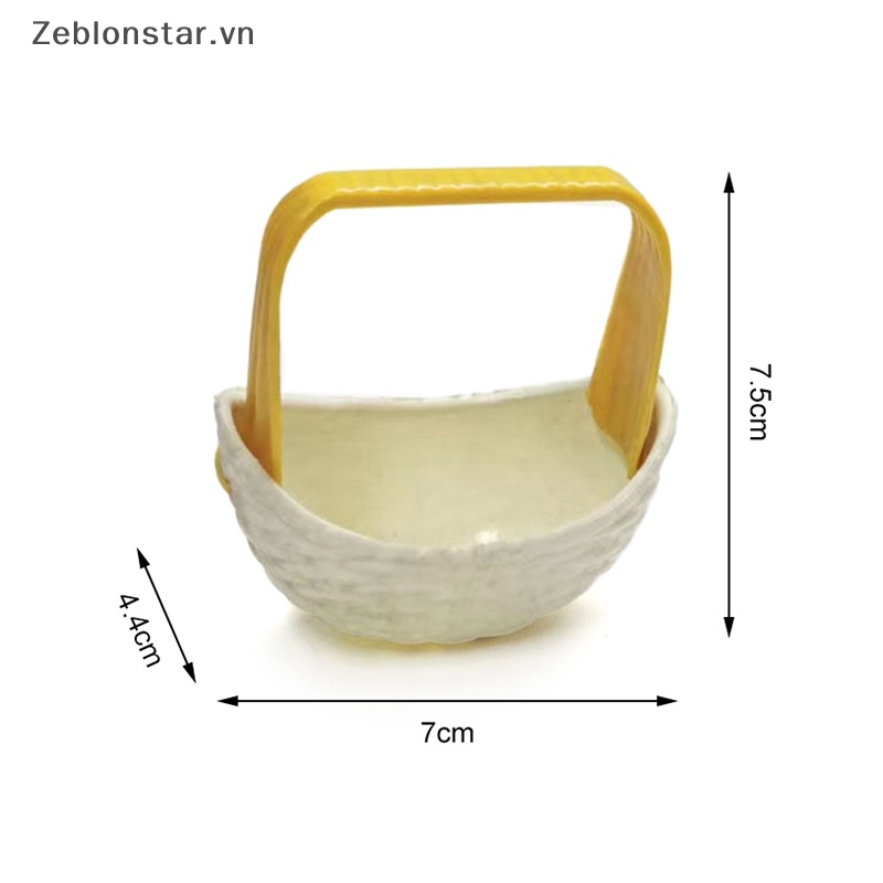 Bộ 2 Rổ Đựng Rau Củ Quả Mini Tỉ Lệ 1: 6 Dùng Trang Trí Nhà Búp Bê