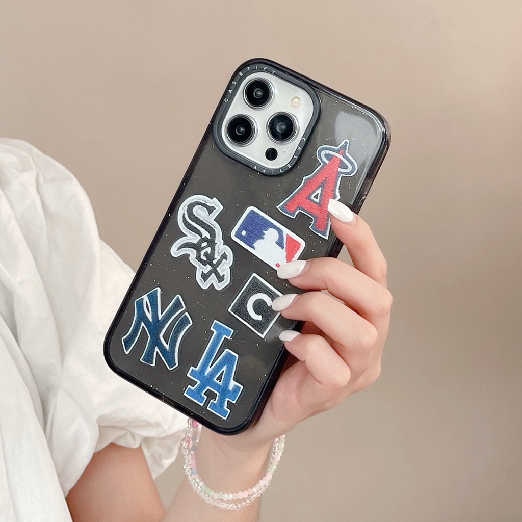 Ốp Điện Thoại In Logo MLB Thời Trang Cho iPhone 14 Pro Max 14 Pro 13 Pro Max 12 Pro Max 11 Pro Max