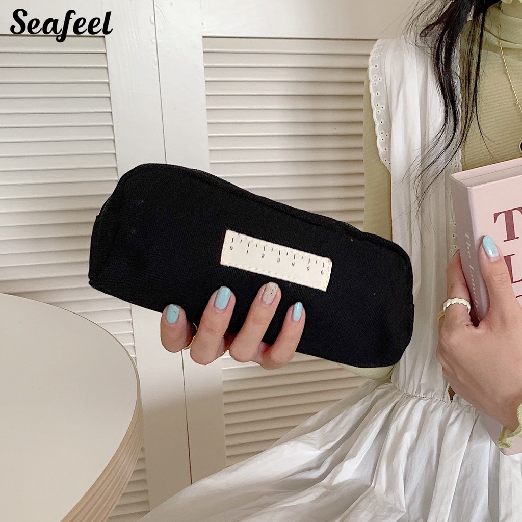 Túi Đựng Bút Hoạt Hình Sức Chứa Lớn Có Khóa Kéo Cho Học Sinh