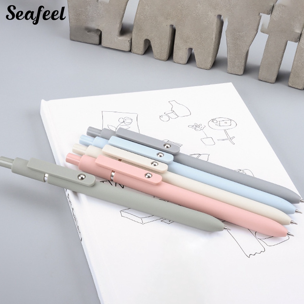 Set 5 Bút Mực Gel Ngòi 0.42mm Có Thể Thu Gọn Tiện Dụng