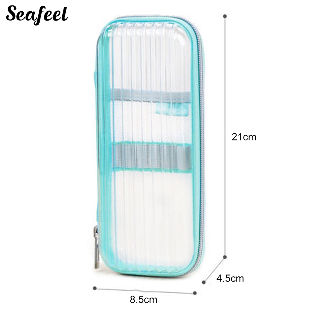 Túi Đựng Bút Vỏ Cứng Trong Suốt Sức Chứa Lớn Dành Cho Học Sinh