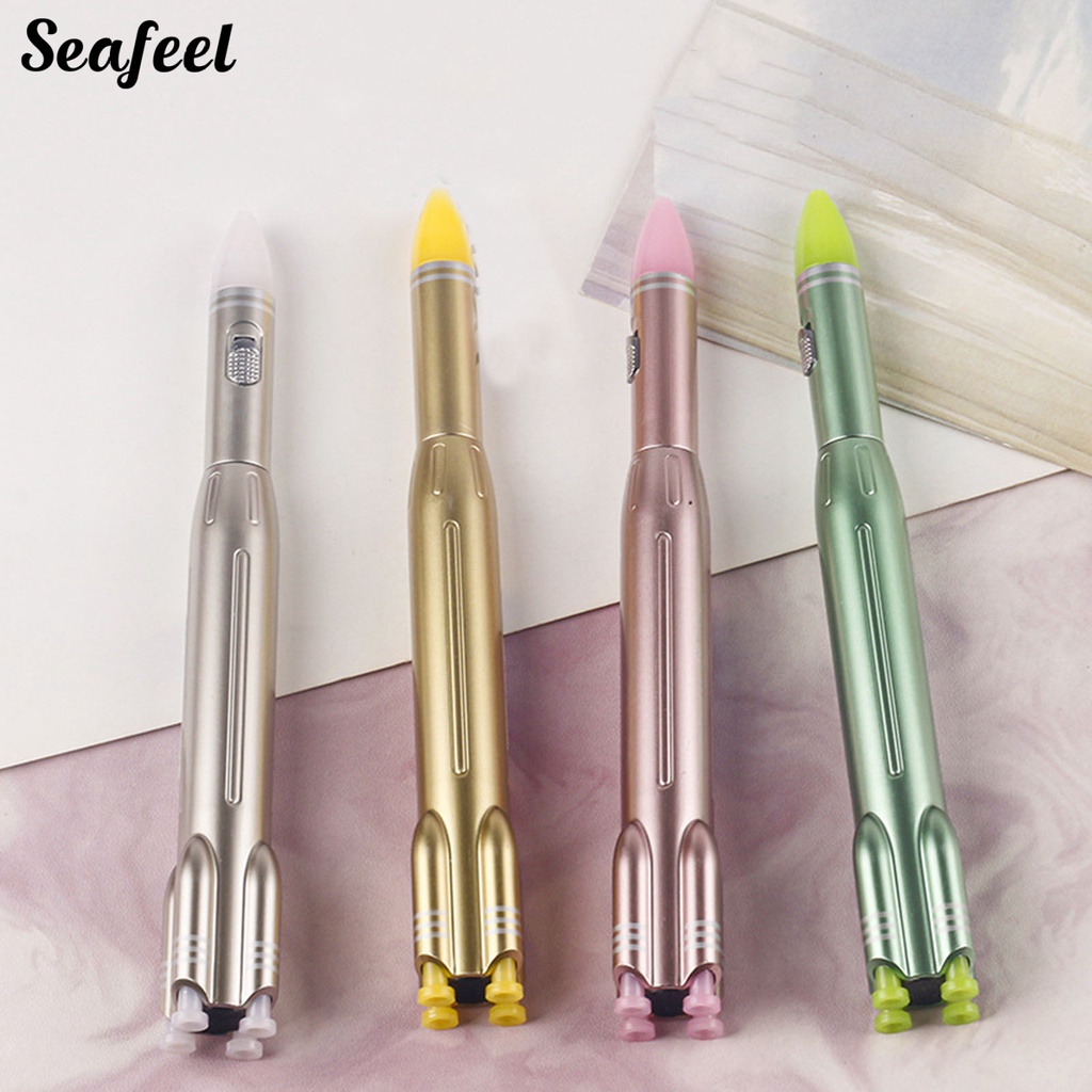 Bút Bi Hình Tên Lửa Có Đèn LED Dành Cho Học Sinh